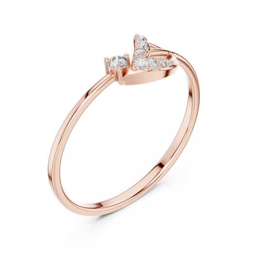 Graceful diamond ring designed to celebrate emotions, promises, and timeless beauty together