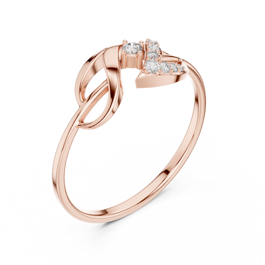 Premium infinity diamond ring crafted in Silver for eternal beauty love and commitment