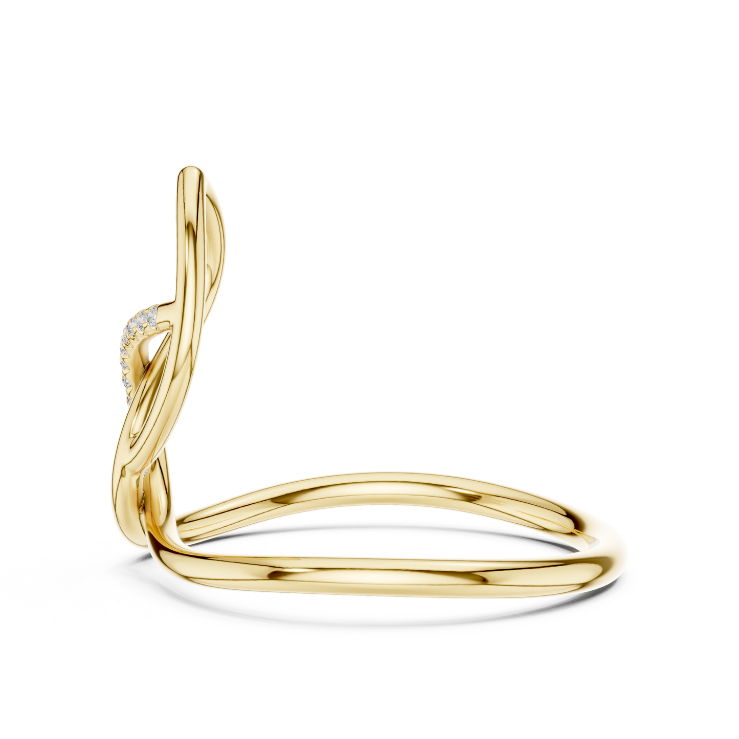 Sleek infinity inspired ring | crafted in premium gold | symbol of endless love stories