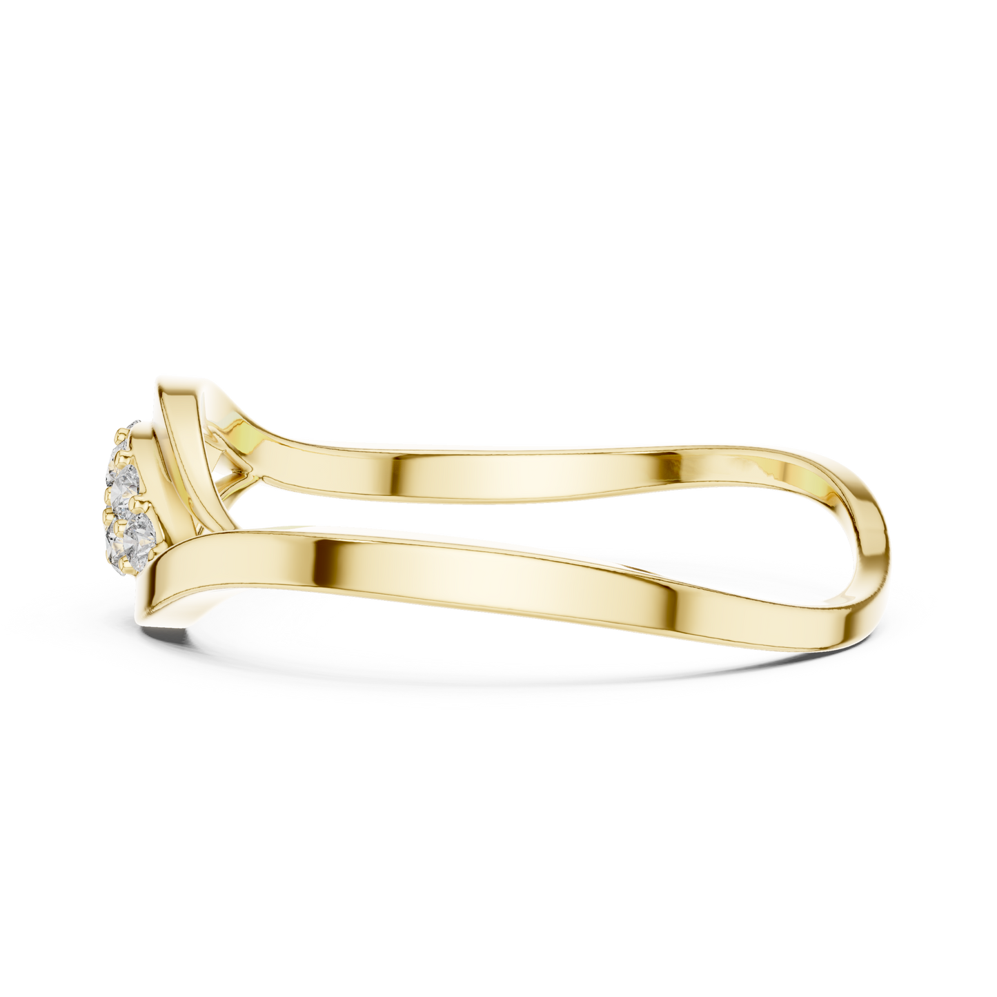 Fluid Infinity Diamond Ring | Elite Silver Comfort Band | Modern Heirloom Everyday Luxury Jewelry