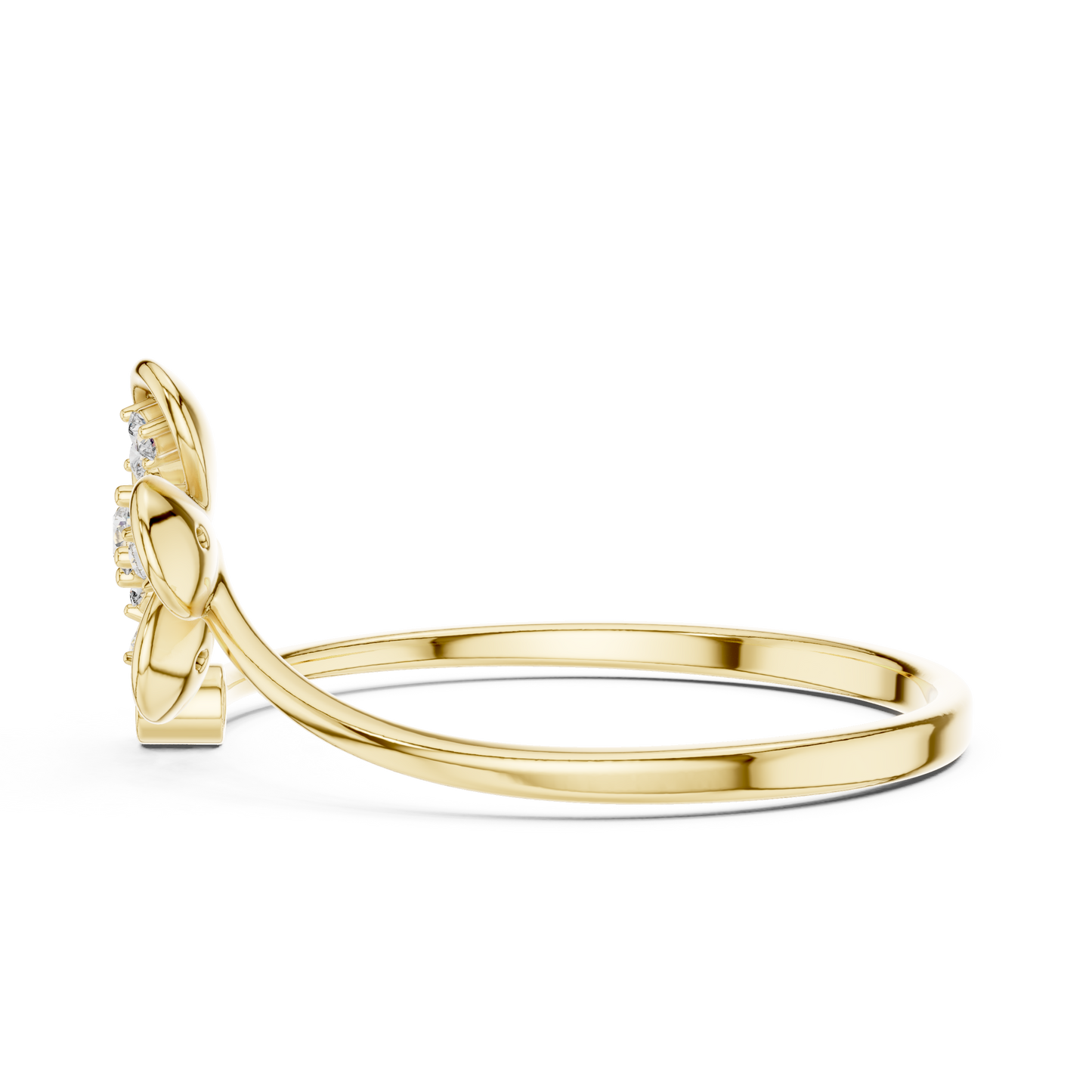 Soft floral diamond ring | crafted with luxury gold | an expression of refined beauty