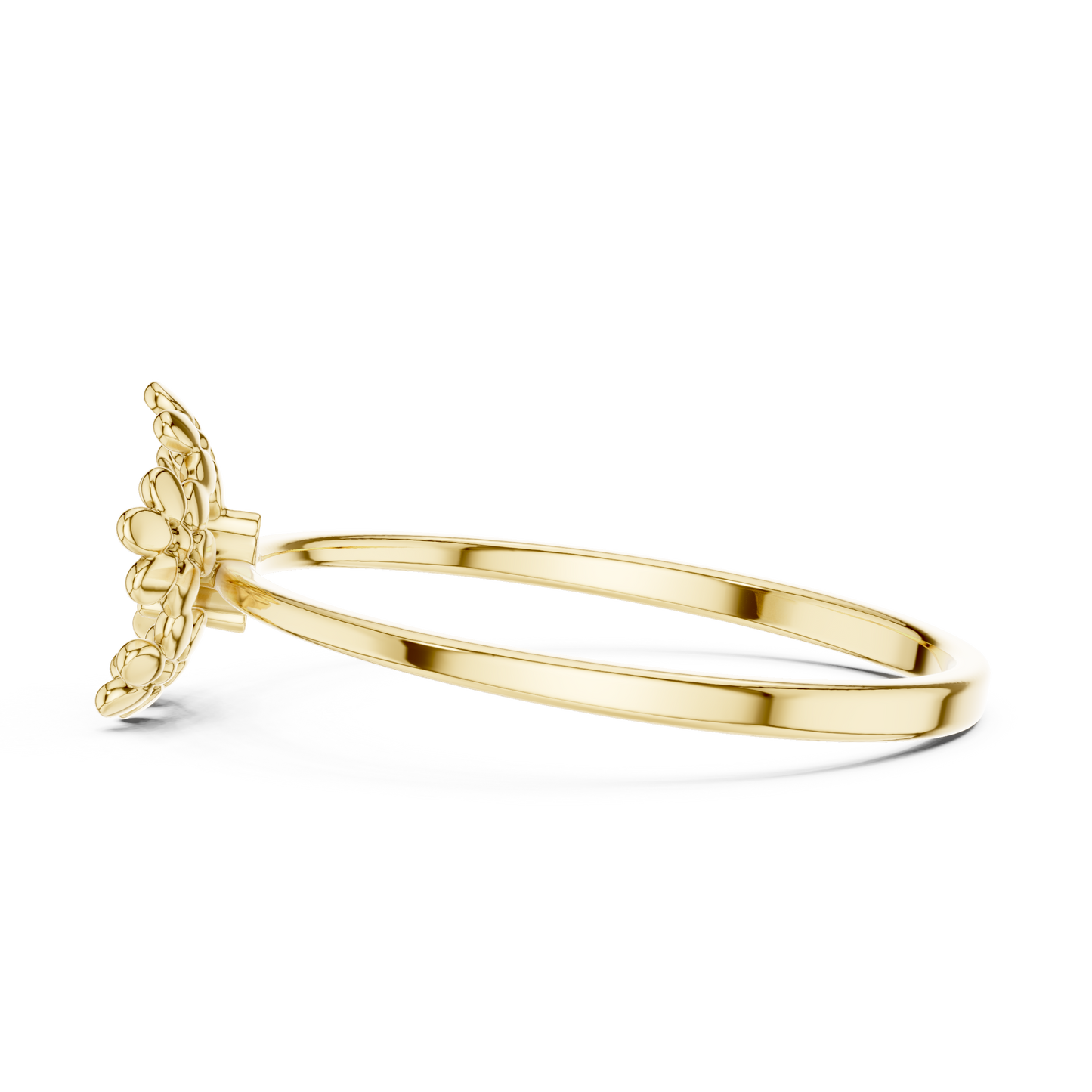 Regal Garden Diamond Ring | Minimal Bloom Gold | Ultra Luxury Feminine Power Jewel