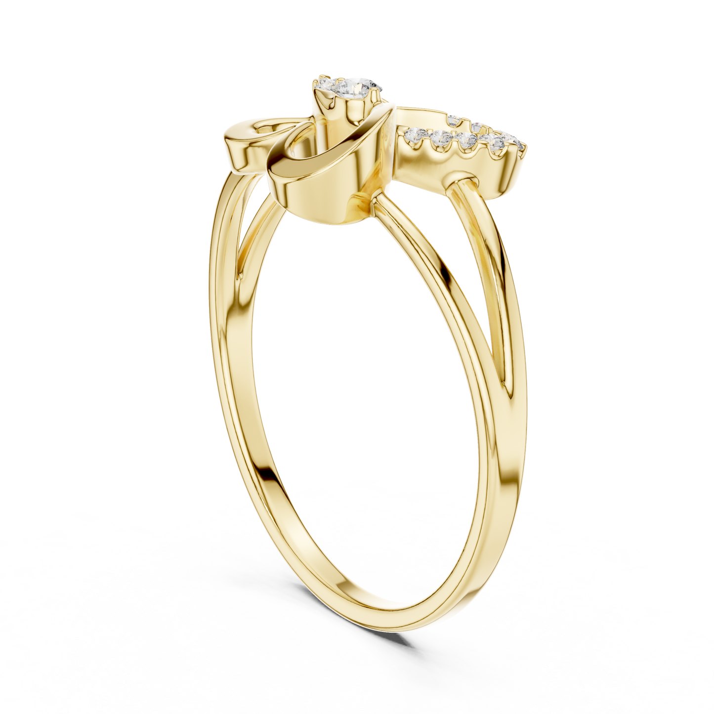 Two hearts one promise - Diamond glow pure elegance - Celebrate love with endless shine