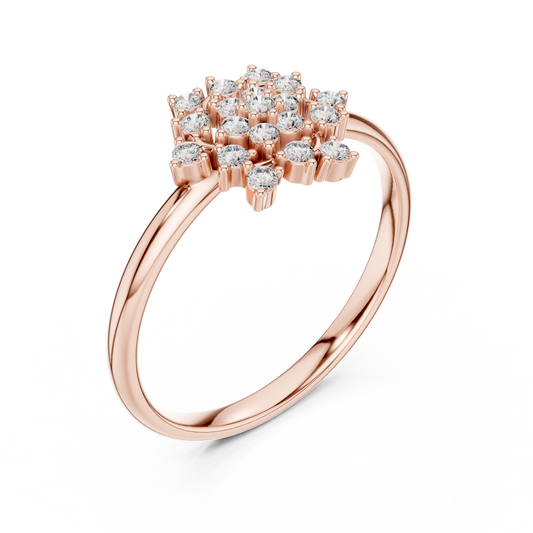Dazzling Diamond Ring - Love In Brilliance - Designed For Forever Love - Exquisite Diamond Craft