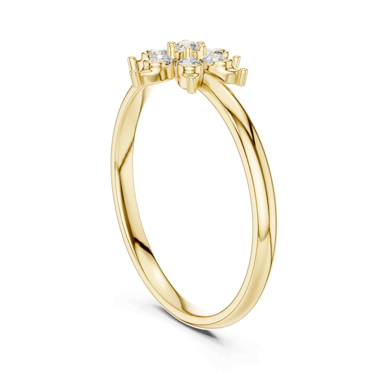 Beautiful flower diamond ring designed to celebrate love emotions elegance and everlasting brilliance