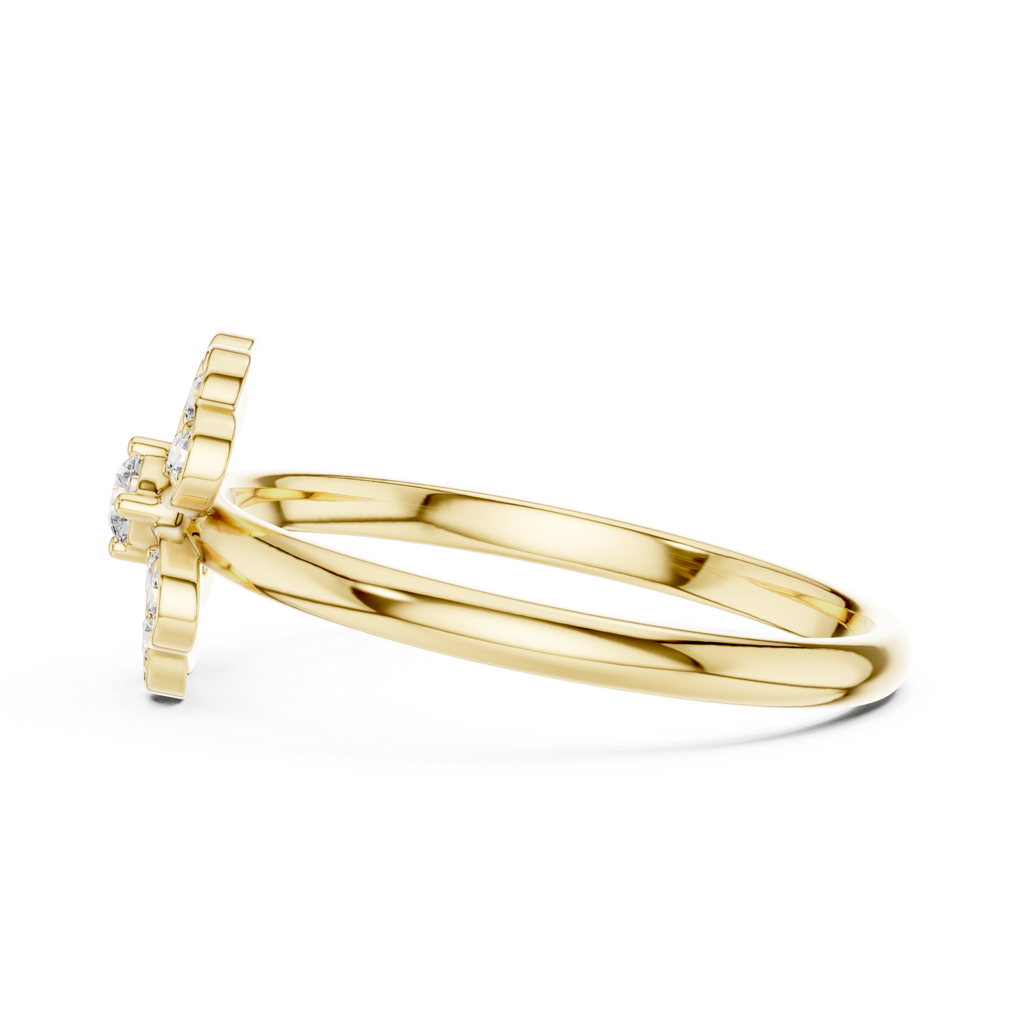 Designer heart diamond ring | premium gold brilliance | perfect blend of love luxury
