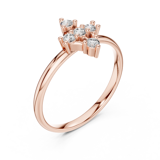 Fine crafted diamond ring | romantic glow lasting promise | a symbol of lifelong togetherness