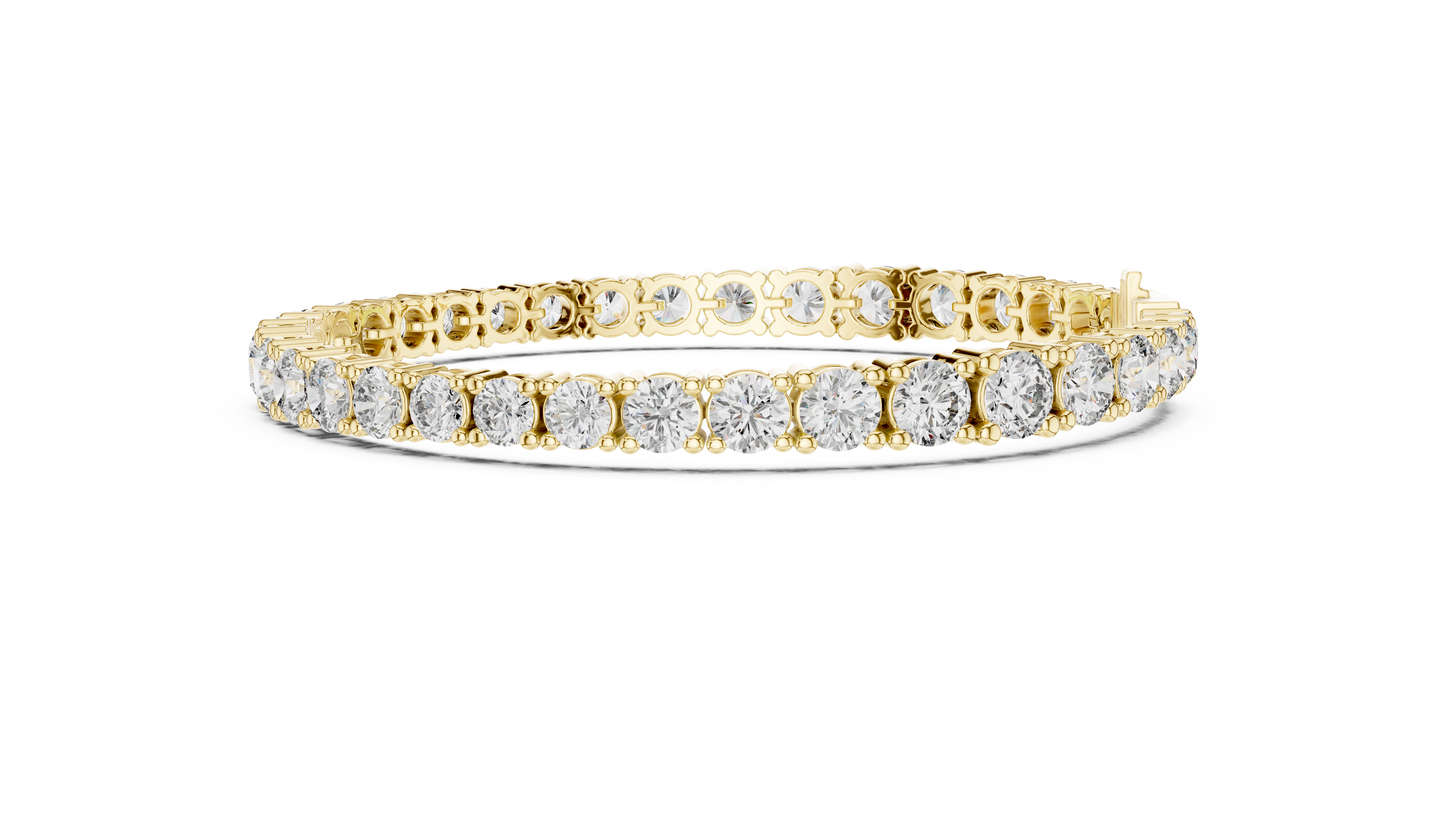 Eterna Gold Tennis Bracelet • High-Shine Moissanite • Waterproof Fine Jewelry • Anniversary Gift for Her