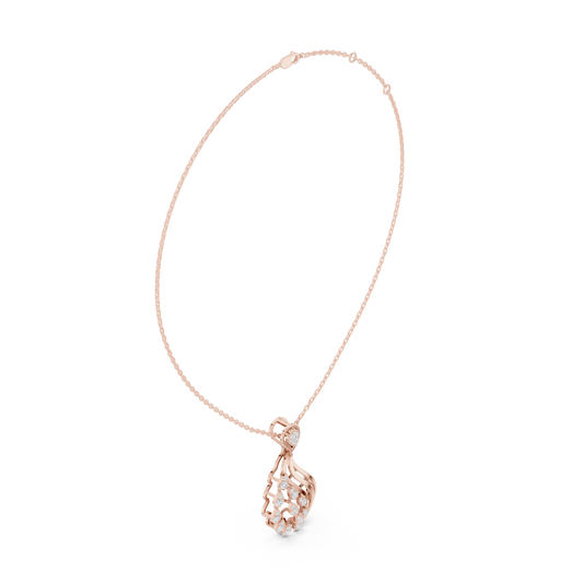 Classic Pear Diamond Pendant | Luxury Gold Necklace Style | Engagement Gift Timeless Bridal Jewelry