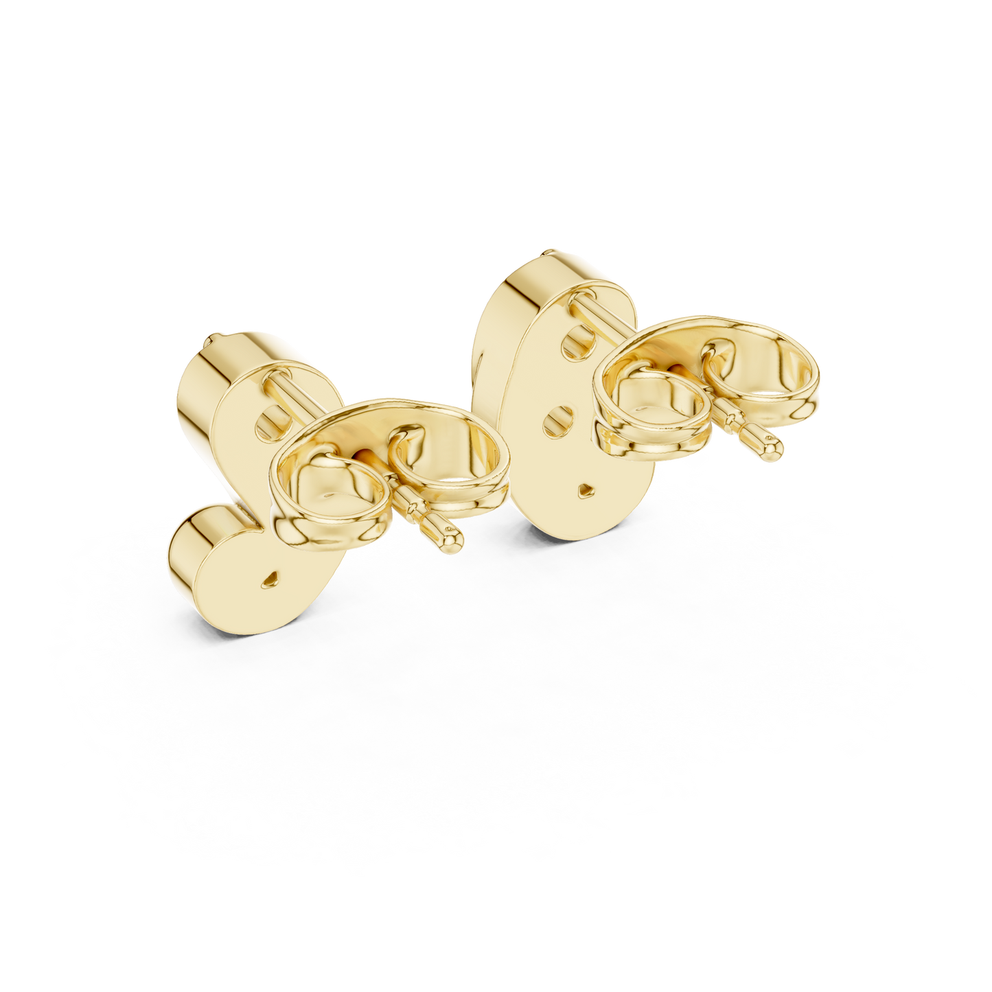 Prestige Curve Diamond | Stud Earrings Collection | Triple Tone Gold Statement Look