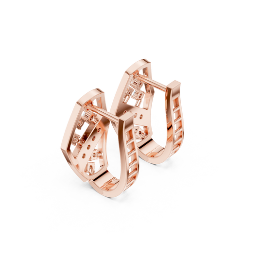 Modernist Diamond Relic Earrings | Gallery-Grade Fine Jewelry Design | Privé Atelier Diamond Earrings | Architectural Elegance in High Jewelry