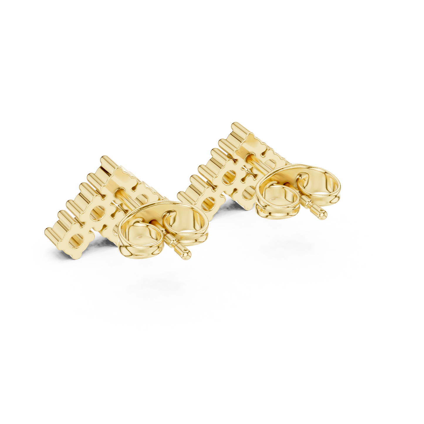 Wedding Day Diamond Stud Earrings, Classic CZ Cluster Studs, Simple Bridal Earrings, Silver Jewelry