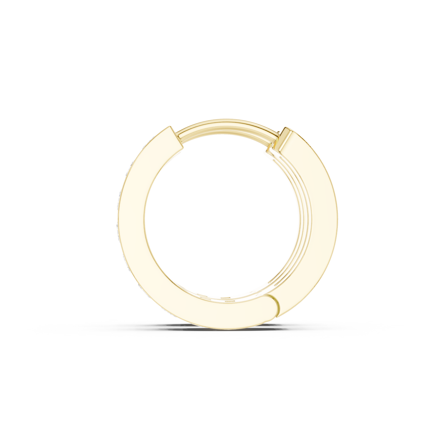 Chunky Huggie Hoop Earrings with CZ, Gold Plated Hoops, Trendy Earrings for Women, Glam Minimal Jewelry