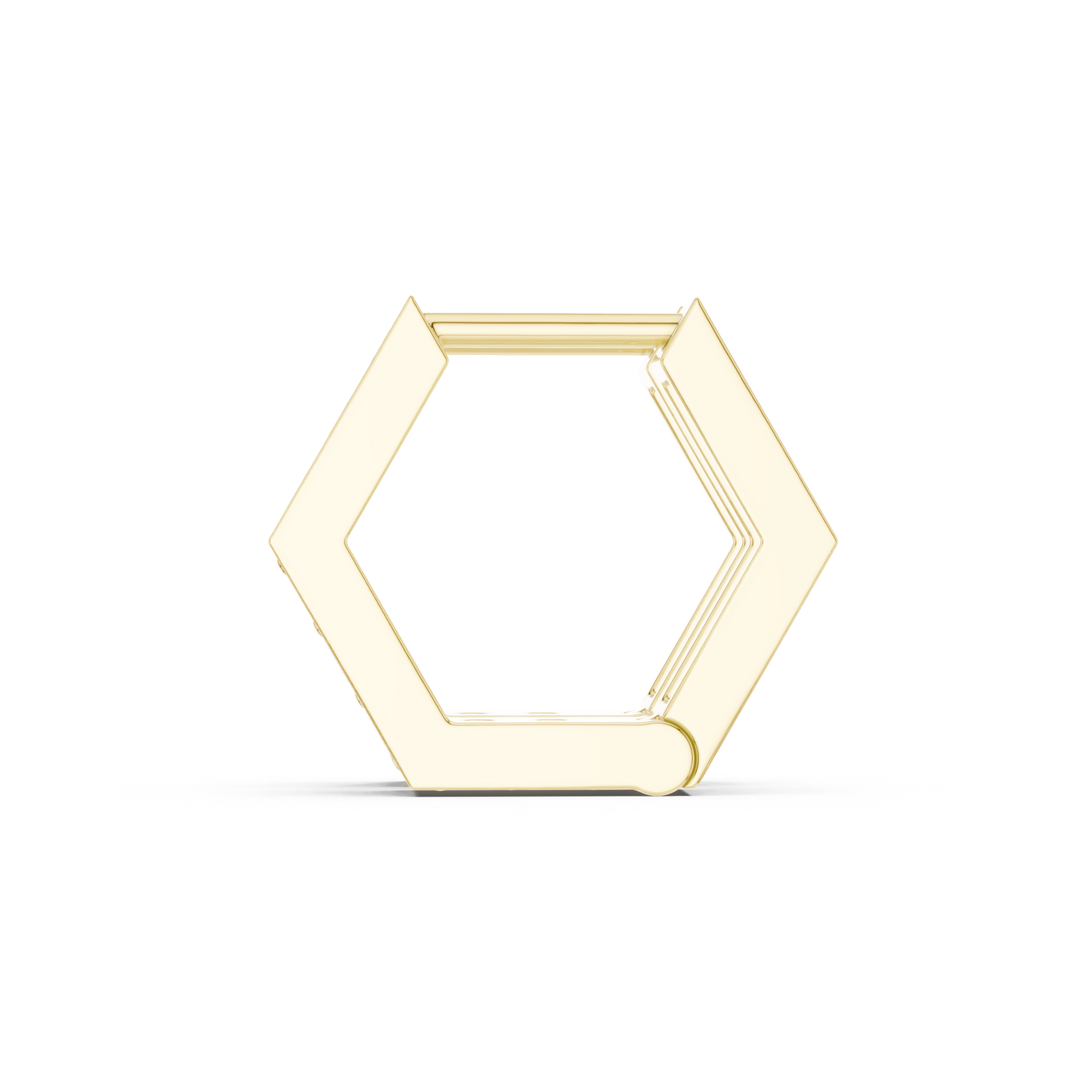 Discreet Diamond Silver Huggies | Architectural Bar Earrings | Understated Elite Jewelry