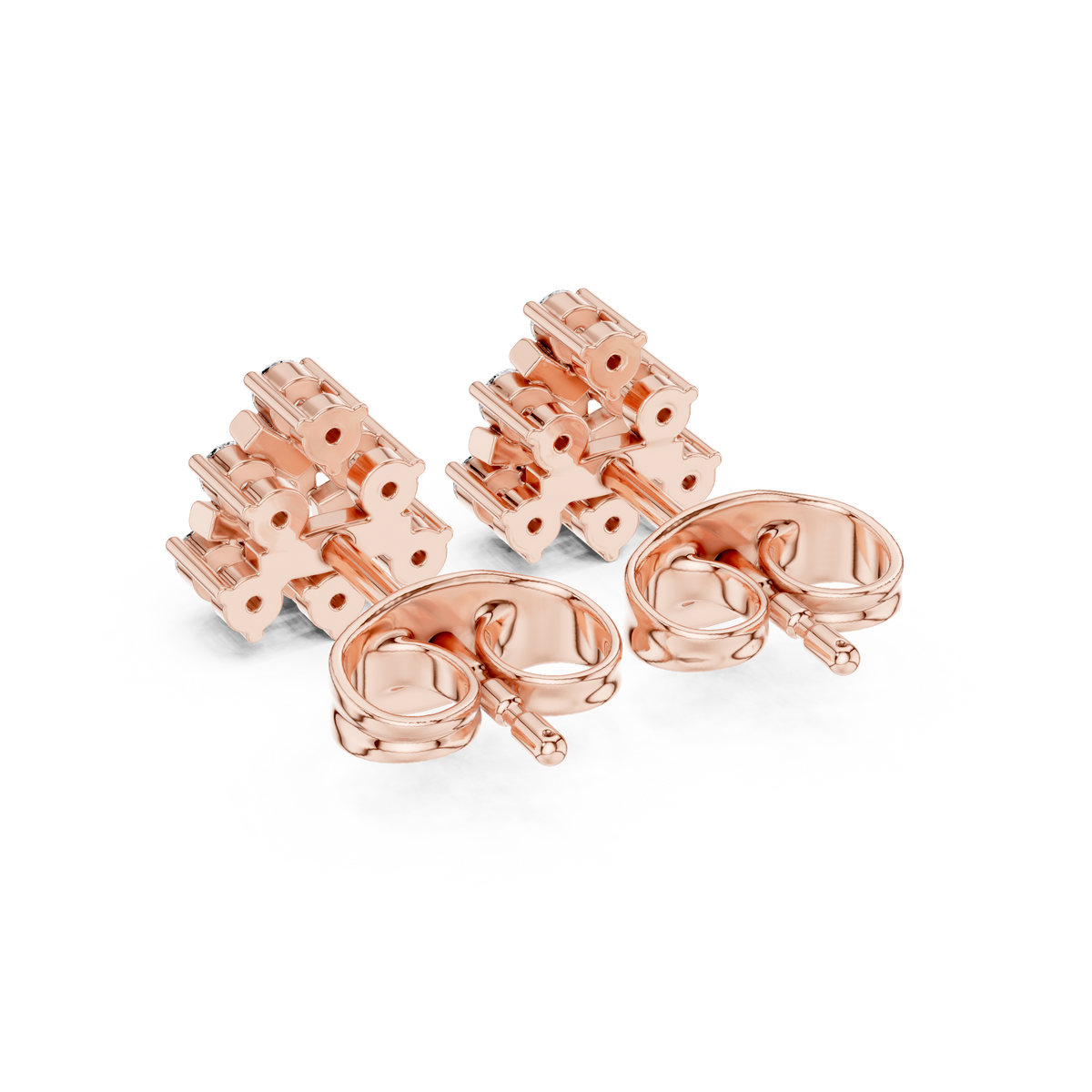 Quiet Wealth Diamond Stud Earrings | Modern Heirloom Jewelry | Discrete Luxury Diamond Stud Earrings | Elite Design Language
