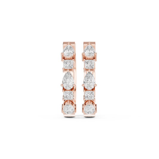 Celebrity Style Diamond Hoop Earrings | Red Carpet Jewelry | Flagship Diamond Hoop Earrings – Signature High Jewelry