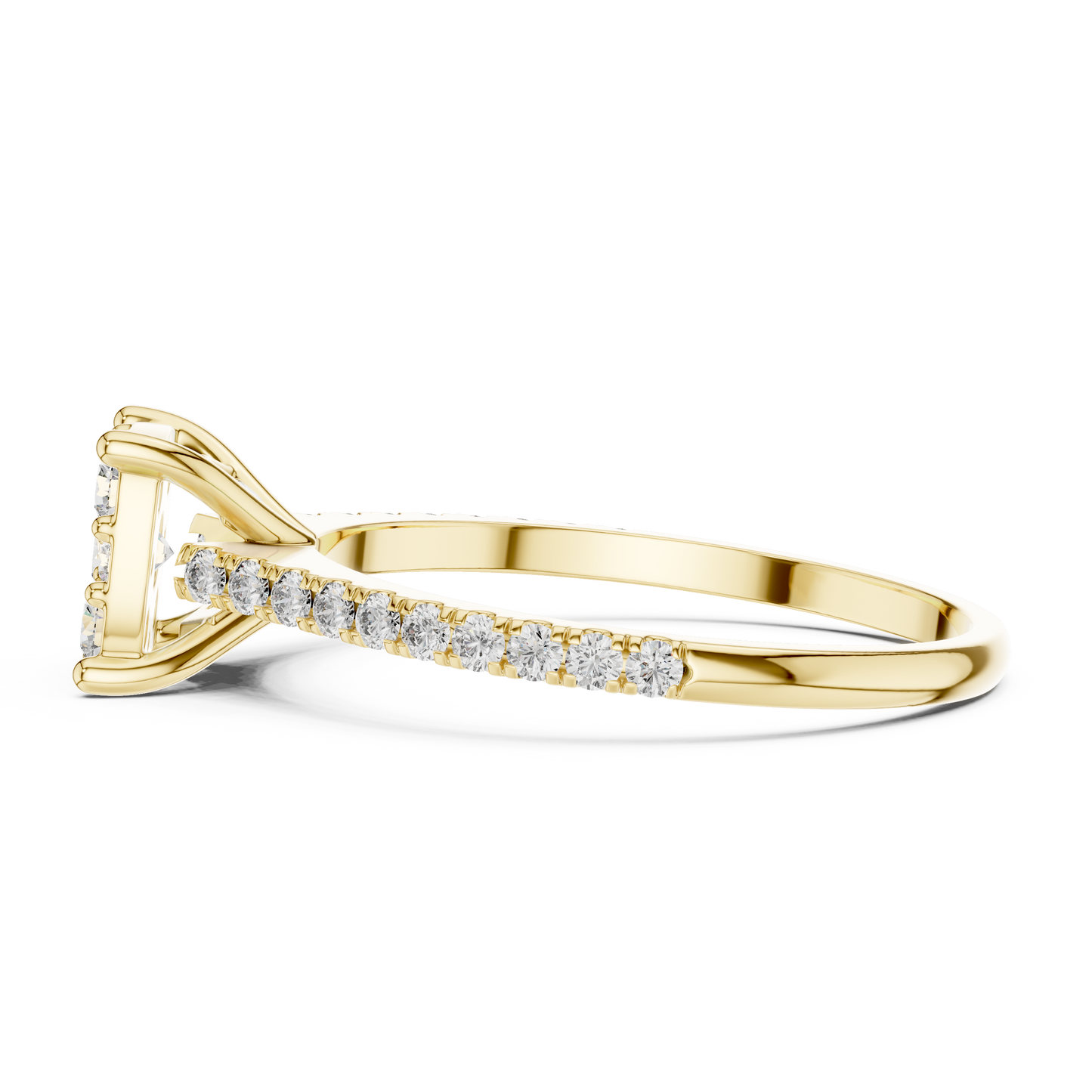 Cluster Diamond Engagement Ring • Dainty Pave Band • Sparkling Promise Ring • Elegant Bridal Jewelry