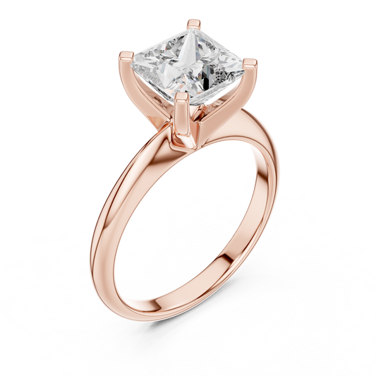 Princess Diamond Solitaire Ring | Quiet Luxury Statement | For Those Who Know Value
