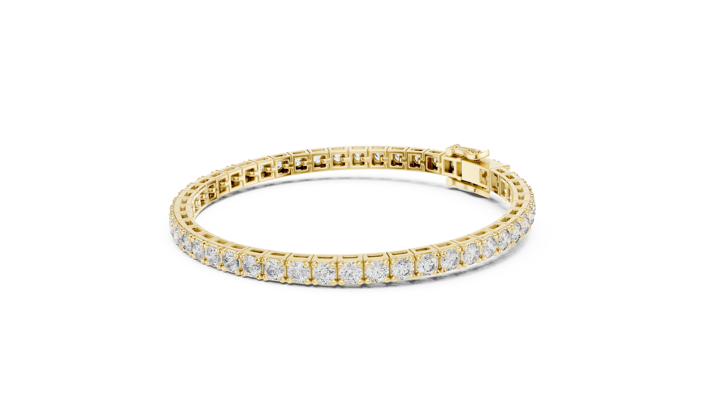 OpalRise Gold Tennis Bracelet – Crafted Brilliance - Brilliant Stones, Luxury Gift for Her – Elegant Bridal-Jewelry