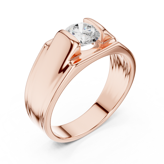 Imperium Solitaire Dominance | Ring Strong Contours | Band Crafted For Kings