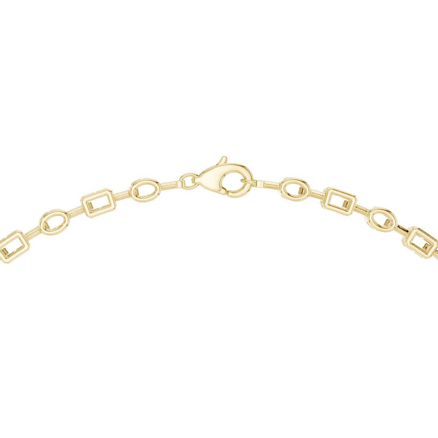 Palatial Emerald Diamond Necklace | Luxury Geometry Gold Chain | High Fashion Bridal Investment Jewelry