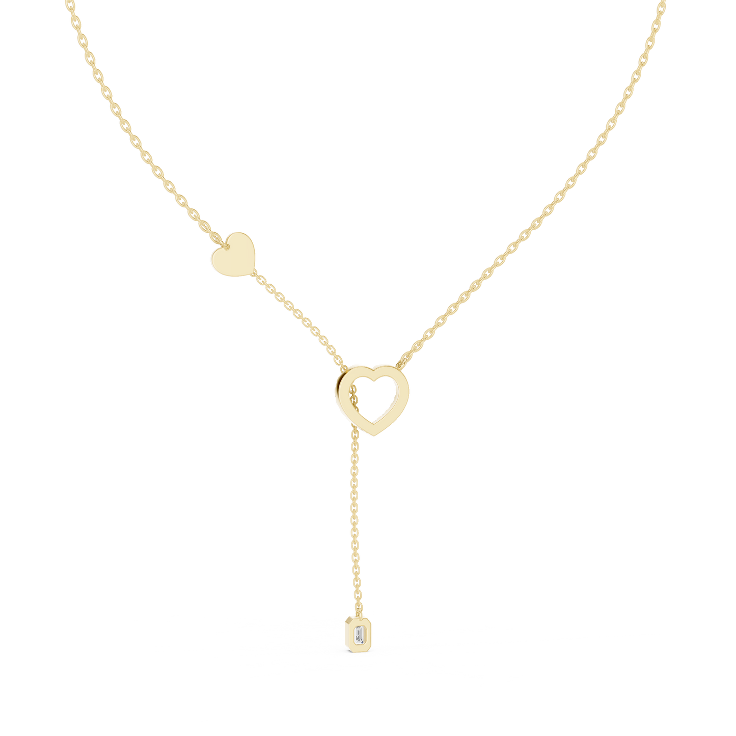 Runway Ready Heart Necklace | Bold Diamond Gold Design | Made For Unforgettable Power Moments