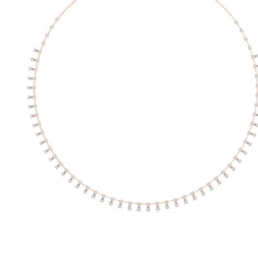 Whispering Radiance Diamond Chain - Pure Gold Fine Art - Elegant Statement Crafted For Modern Royalty