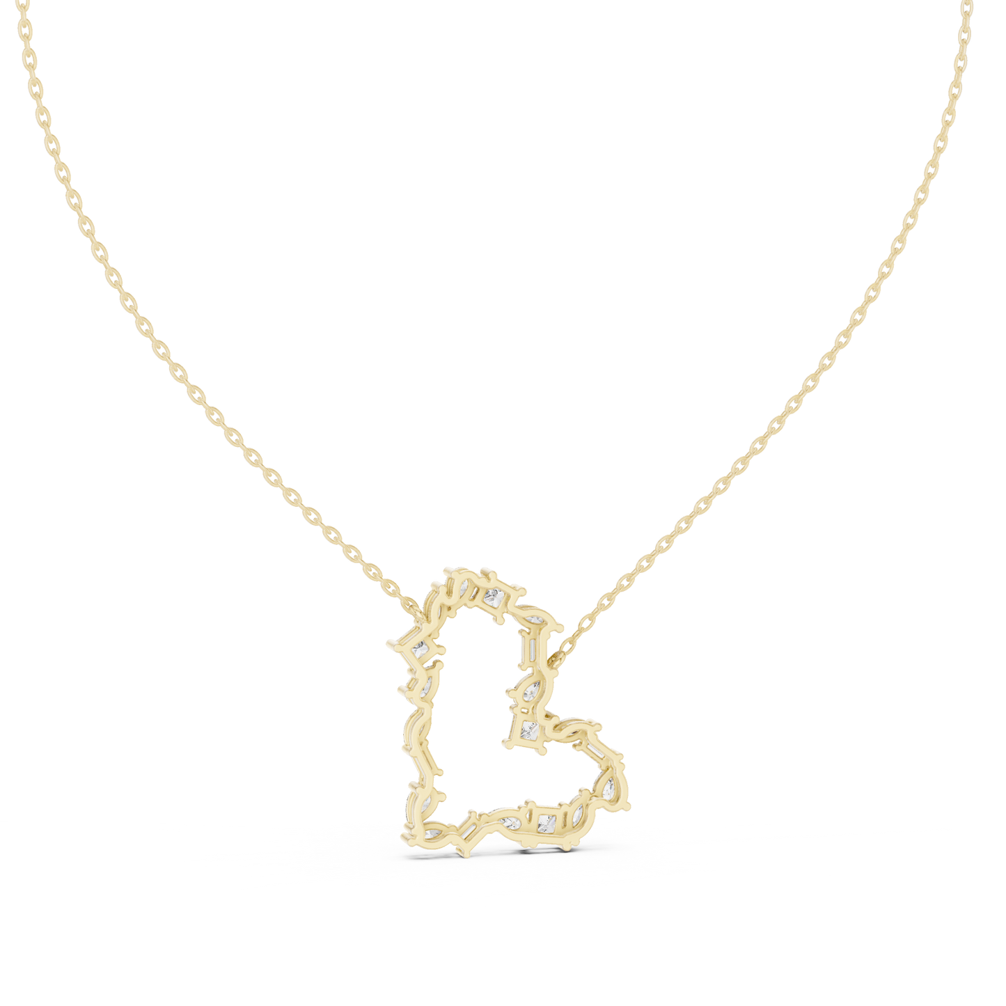 Supreme Heart Diamond | Crafted Love Pendant | Exclusive Fine Jewelry Necklace