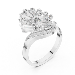 Handcrafted Fine Jewelry Ring 14K Solid Gold Lab Grown Diamond Moissanite Natural Outdoor Sunlight Fire Dispersion Sparkle Reflection View solitaire ring gold band for her HB Prestige Jewels