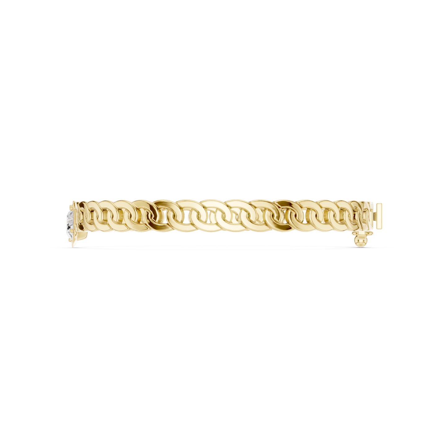 Dynasty Cuban Chain Bracelet | Elite Diamond Crafted Finish | Yellow Gold Plated Luxury Command Style