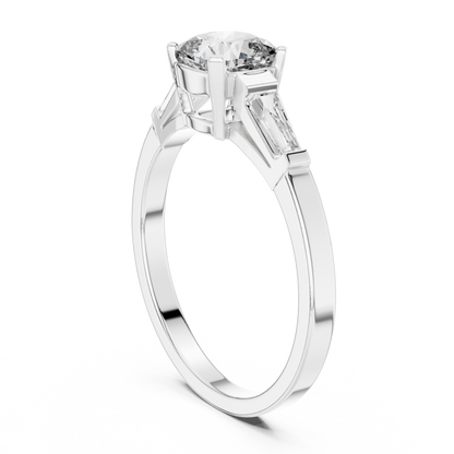 1.16Ct Cushion Cut Bridal Ring | Gold Three Stone Design | A Symbol Of Forever Love