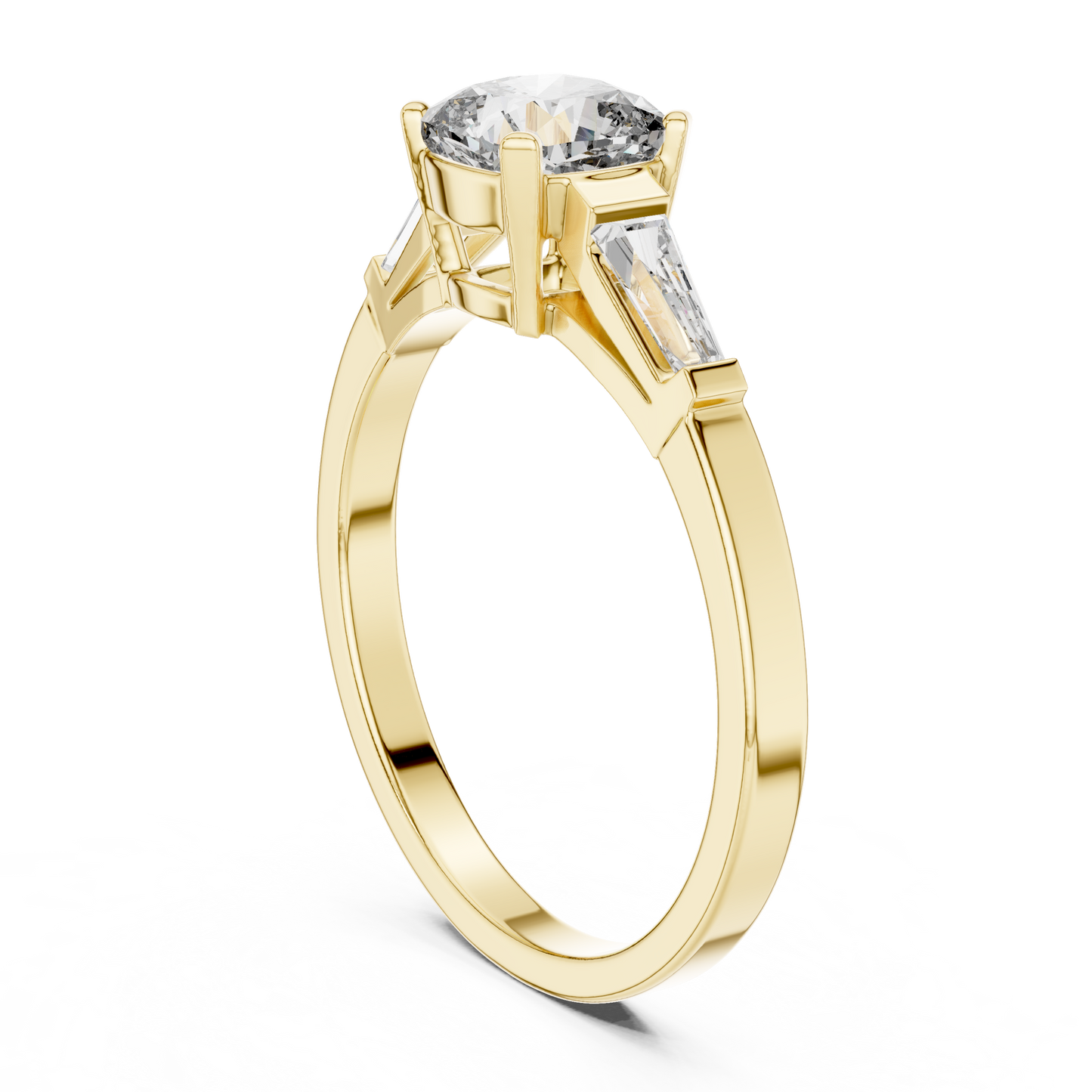 1.16Ct Cushion Cut Bridal Ring | Gold Three Stone Design | A Symbol Of Forever Love
