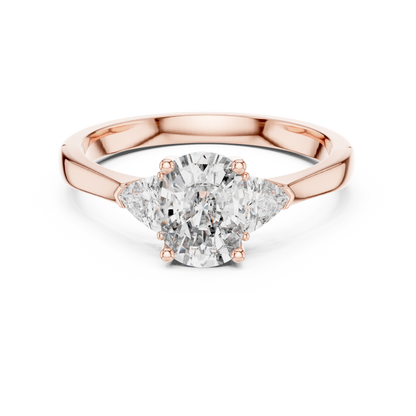 1.00Ct Cushion brilliance gently sparkles – created wholeheartedly for eternal love- Curved Chevron Design