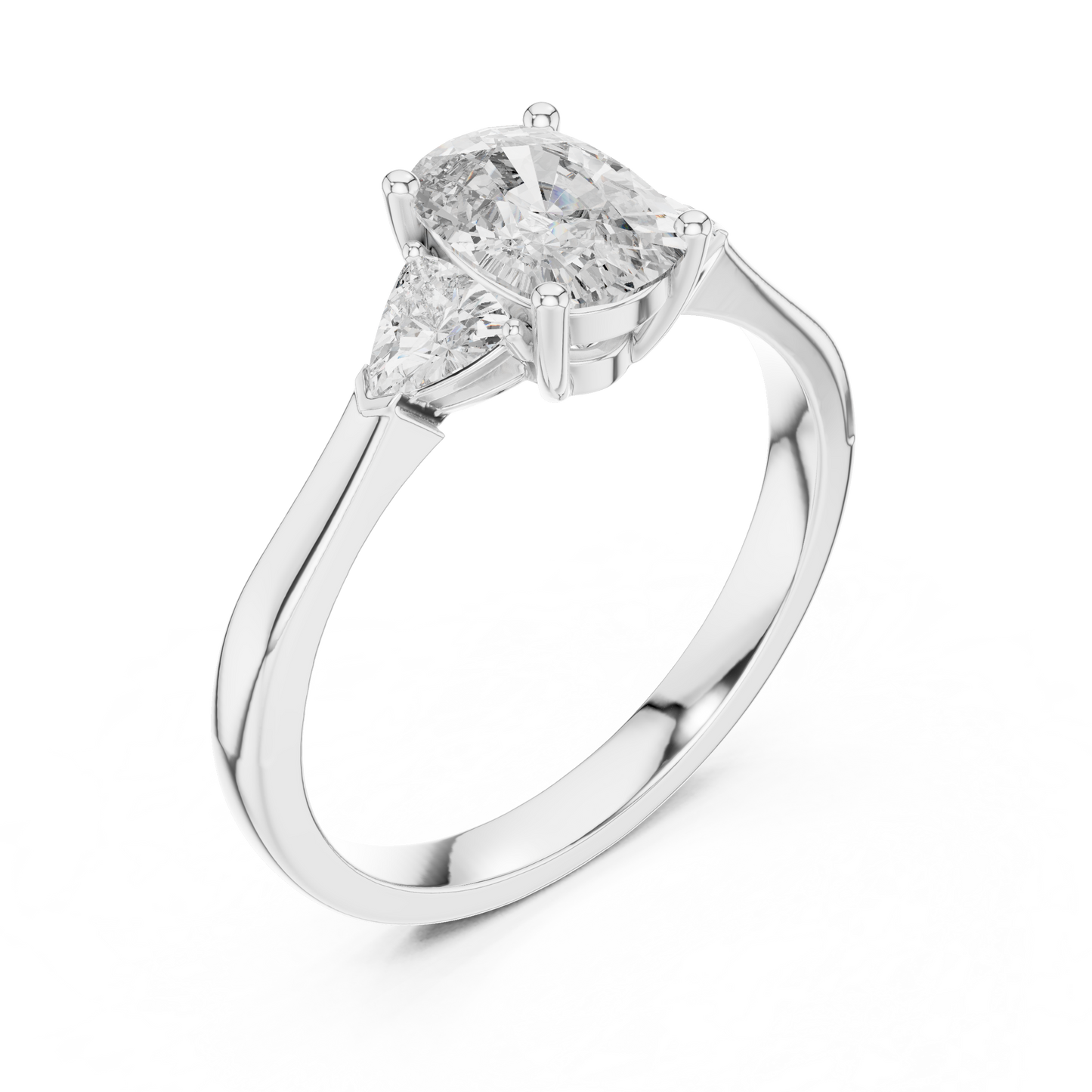 1.00Ct Cushion brilliance gently sparkles – created wholeheartedly for eternal love- Curved Chevron Design