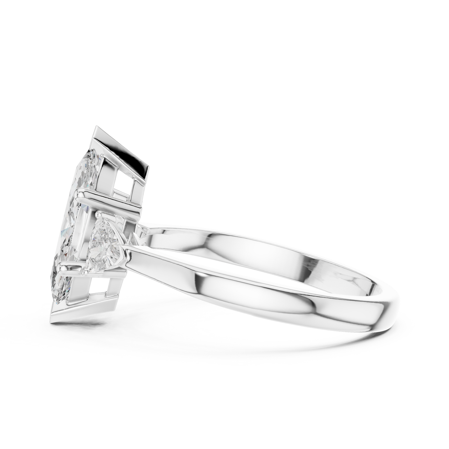 1.00Ct Exquisite Marquise Sparkle - Marquise Accent Beauty - Elegant Ring She Will Love