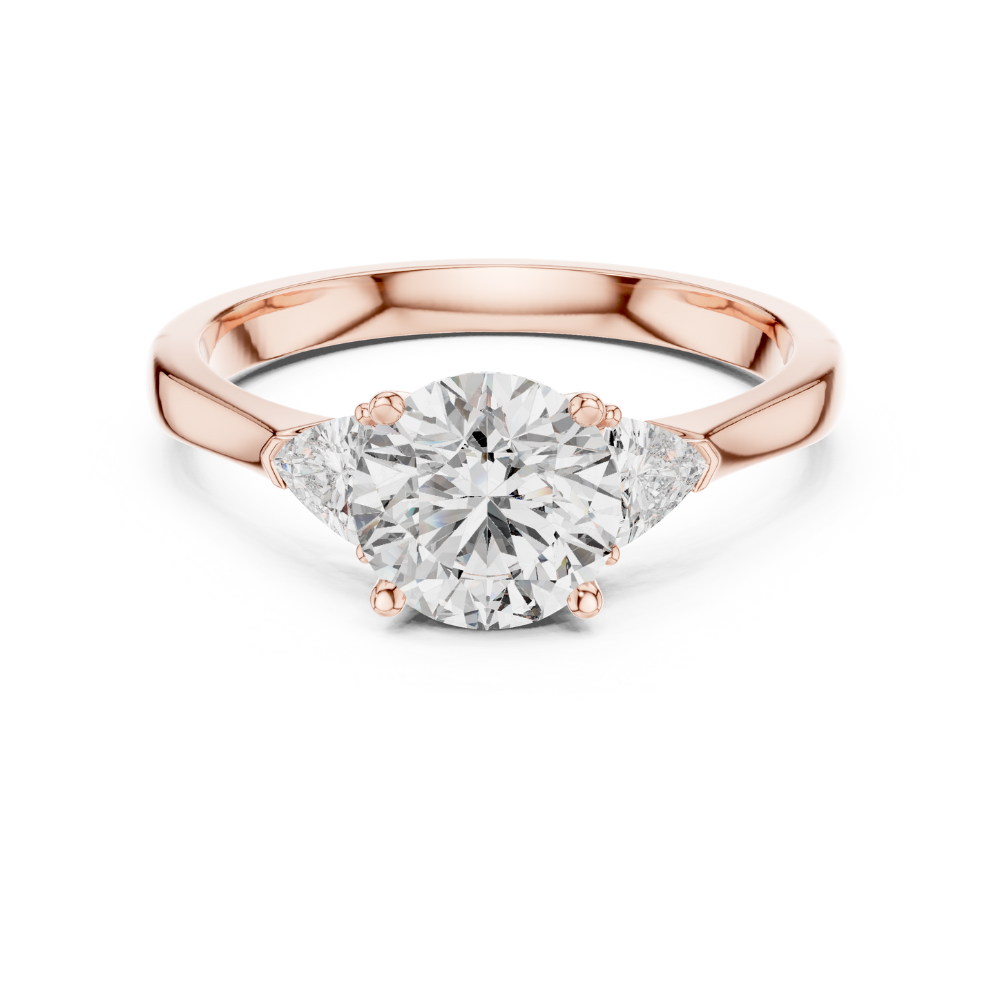 1.00CtClassic Three-Stone Round Lab-Grown Diamond Ring – Timeless Elegance, Modern Brilliance