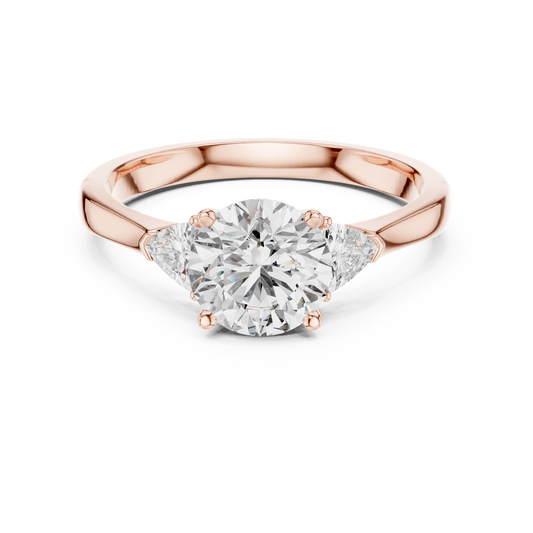 1.00CtClassic Three-Stone Round Lab-Grown Diamond Ring – Timeless Elegance, Modern Brilliance