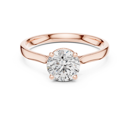 1.17Ct Hidden Halo Silve Band – Glowing Round Jewel Engagement-Shimmer Round Cut Proposal Jewelry