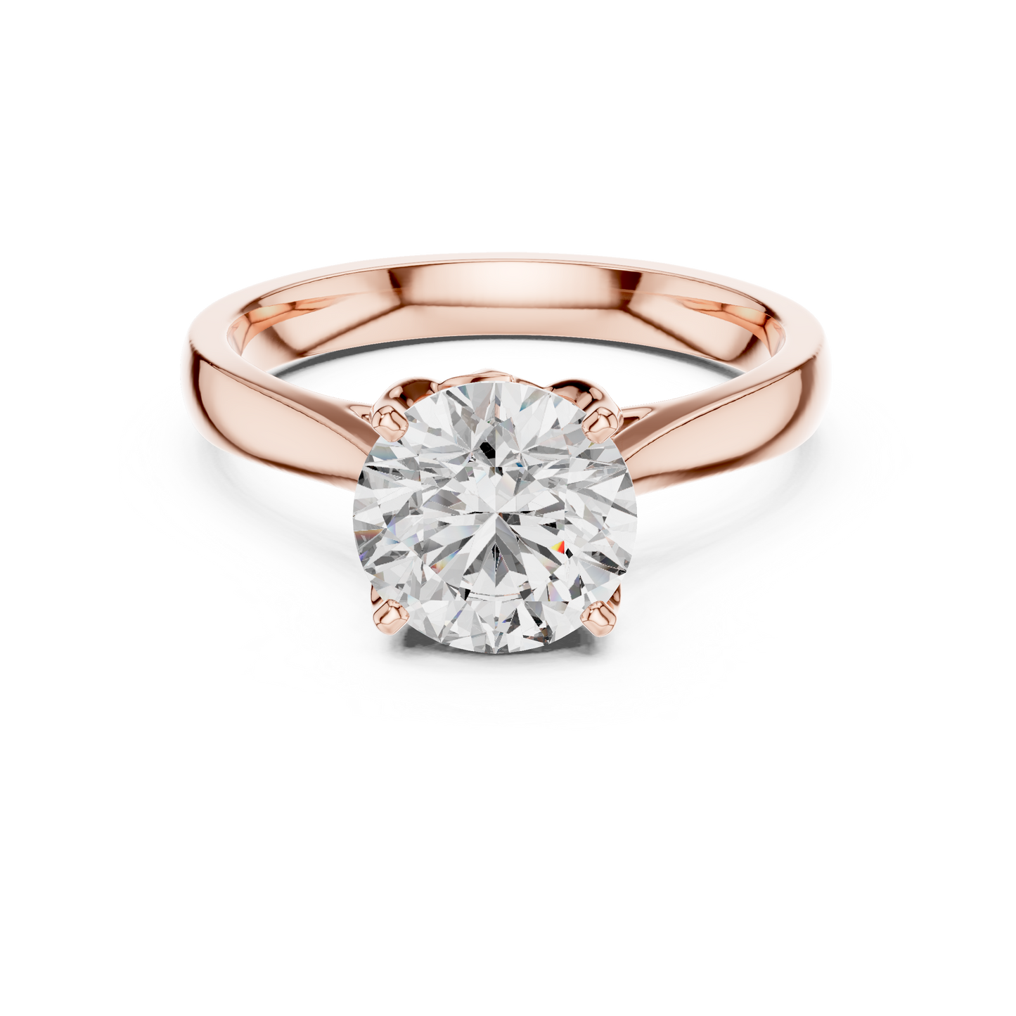 1.50ct Modern Round Brilliant Solitaire Engagement Ring Designed in Silver for Timeless Romantic Proposals