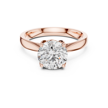 1.50ct Modern Round Brilliant Solitaire Engagement Ring Designed in Silver for Timeless Romantic Proposals