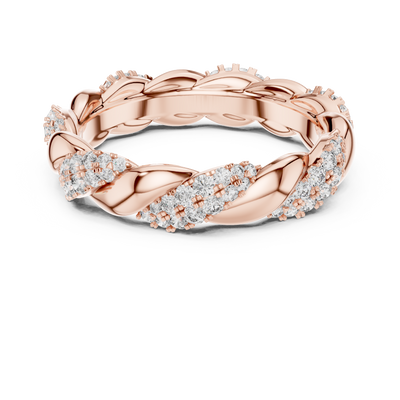 Twisted Gold Design , Dainty Stacking Style Ring , Anniversary Gift for Her, Unique Bridal Jewelry