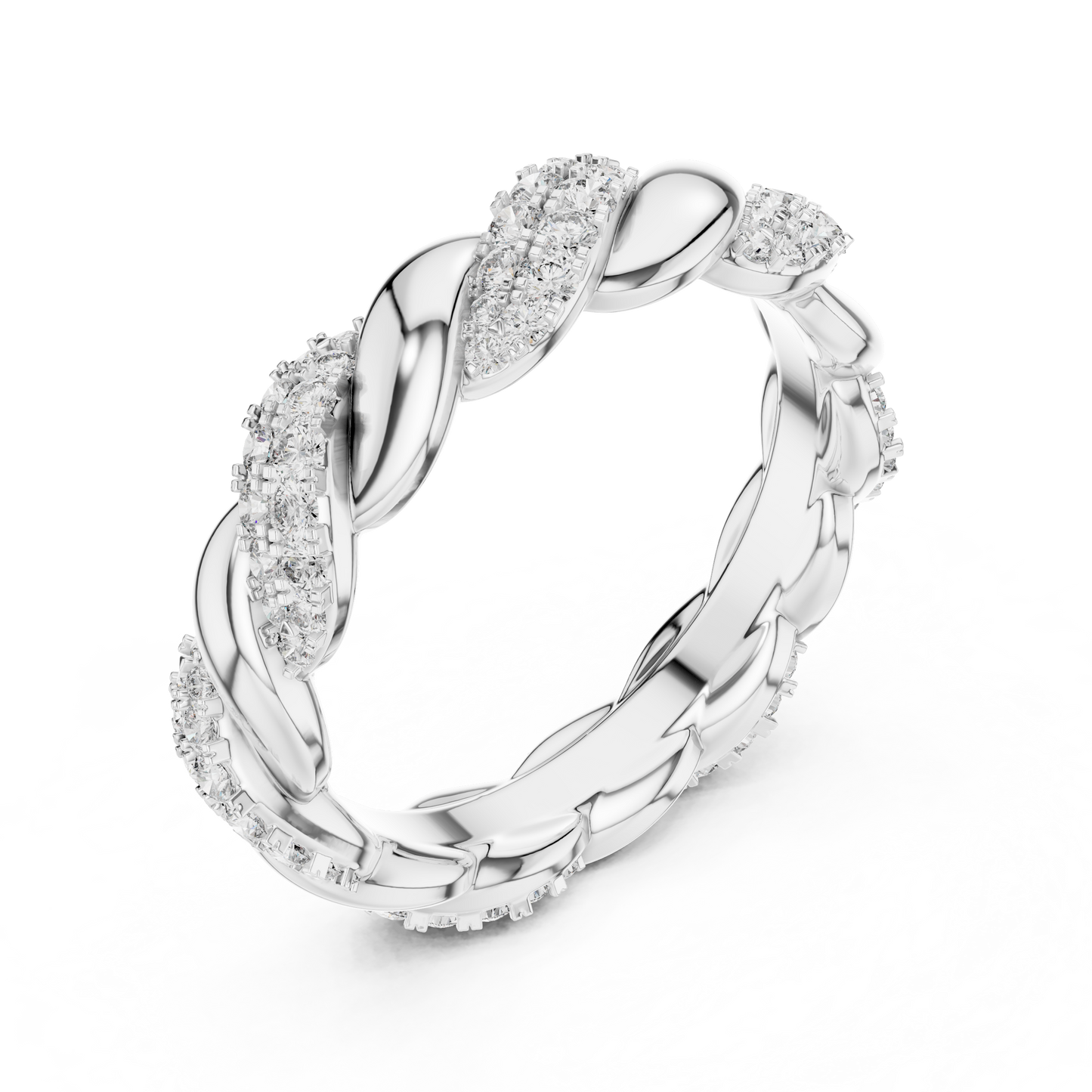 Twisted Silver Design , Dainty Stacking Style Ring , Anniversary Gift for Her, Unique Bridal Jewelry