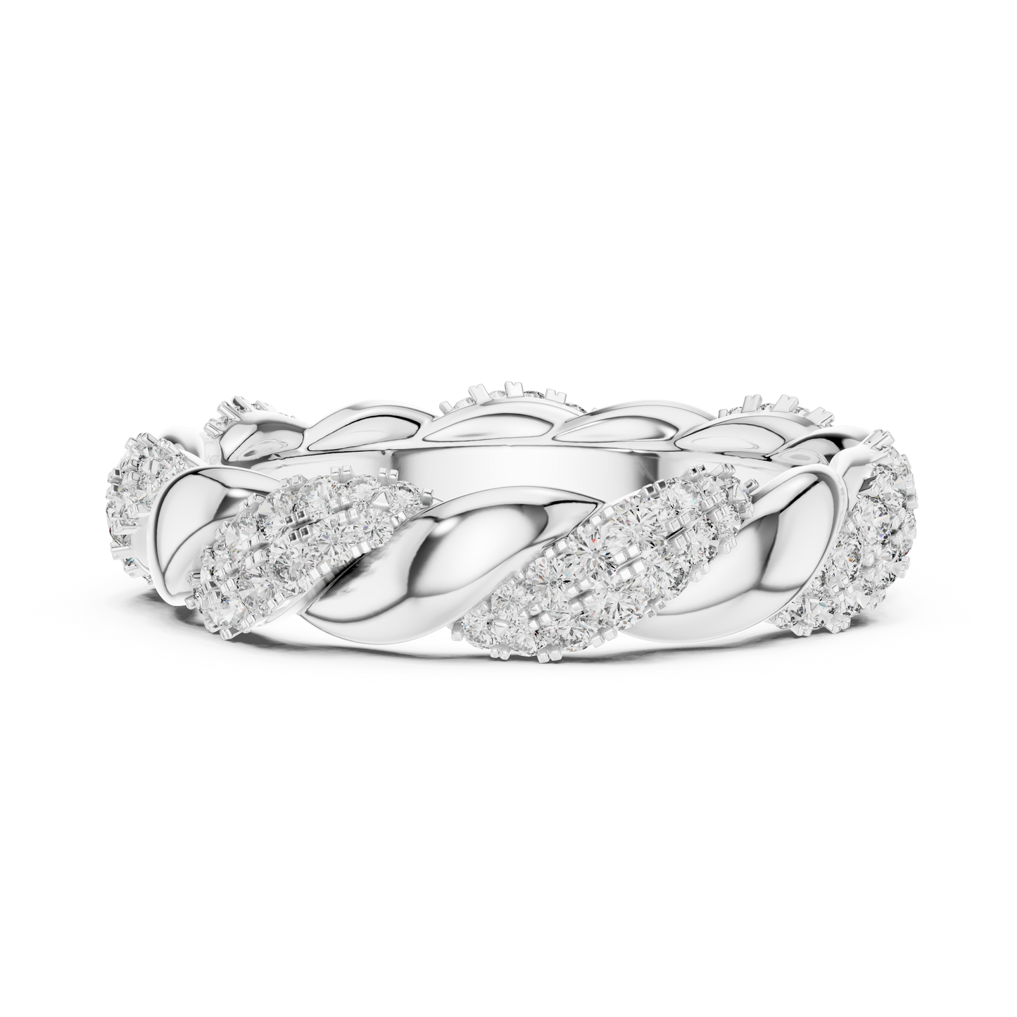 Twisted Silver Design , Dainty Stacking Style Ring , Anniversary Gift for Her, Unique Bridal Jewelry
