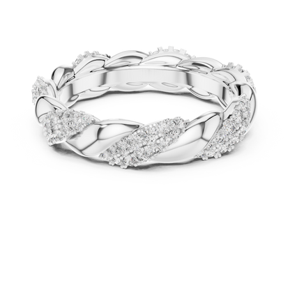 Twisted Silver Design , Dainty Stacking Style Ring , Anniversary Gift for Her, Unique Bridal Jewelry