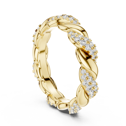Twisted Silver Design , Dainty Stacking Style Ring , Anniversary Gift for Her, Unique Bridal Jewelry