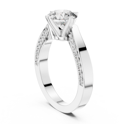 1.5Ct Modern Solitaire Sparkle Ring | Unique Gold Proposal Piece | USA Trending Proposal Jewelry