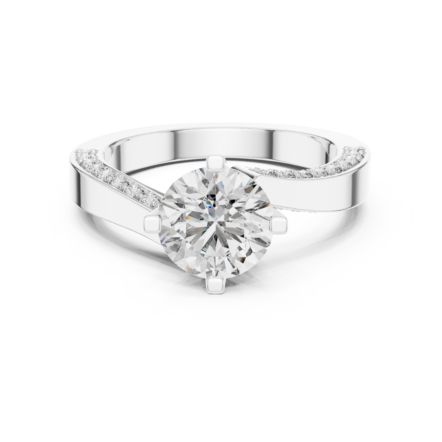 1.5Ct Modern Solitaire Sparkle Ring | Unique Gold Proposal Piece | USA Trending Proposal Jewelry