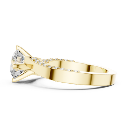 1.5Ct Modern Solitaire Sparkle Ring | Unique Gold Proposal Piece | USA Trending Proposal Jewelry