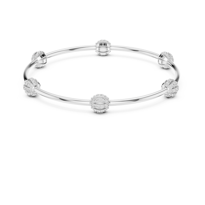 Sparkling Orbit Diamond Bangle Bracelet | Dainty Modern Stacking Bracelet | Minimalist Lux Gift for Her