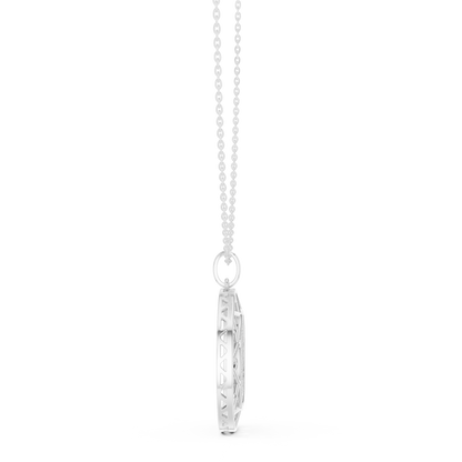 Precision-crafted lattice halo surrounds a pavé diamond center, reflecting infinite prestige, refined brilliance, and contemporary power design.